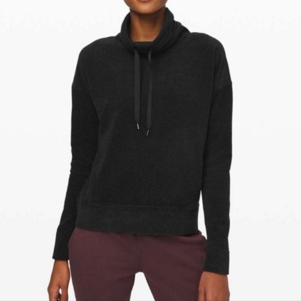 Lululemon Go Forward Pullover Funnelneck Fleece Sweater Sz 6